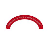 THE REPLICANT Demi-Cercle de Pétanque en Bois avec Message (Rouge)