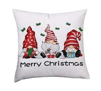 THE REPLICANT Housse de Coussin Carrée Motif Merry Christmas/Coussin Vendu Séparément