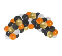 THE REPLICANT Kit Arche 40 Ballons Halloween Quadricolore - Longueur : 3 mètres