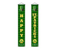 THE REPLICANT Lot de 2 Bannières de Porte Saint-Patrick/Décorations Verticales 180 x 30 cm