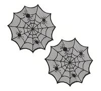 THE REPLICANT Lot de 2 napperons Toiles d' Araignée/Décoration Halloween