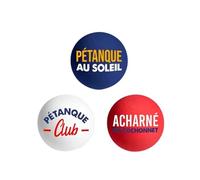 THE REPLICANT Lot de 3 Cochonnets Pétanque Club/Couleurs : Bleu, Blanc, Rouge