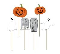 THE REPLICANT Lot de 6 Décorations de Jardin à Planter Halloween