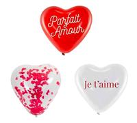 THE REPLICANT Lots de 6 Ballons Coeurs pour Saint Valentin/Dimensions : 30 x 30 cm