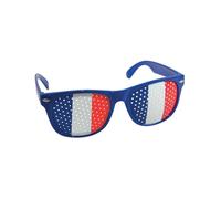 THE REPLICANT Lunettes Verres Tricolores Micro-percées/Bleu, Blanc, Rouge/Taille Unique