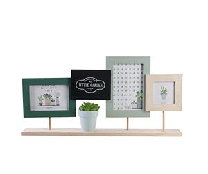 THE REPLICANT Objet de Décoration/Pêle-mêle et Support / 3 Cadres Photos avec Plante Artificielle