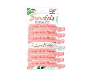 THE REPLICANT Pack Bracelets Enterrement Vie de Jeune Fille EVJF / 6 Roses 1 Blanc/Taille Unique