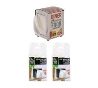 THE REPLICANT Pack Distributeur de Serviettes en Métal + 200 Serviettes en Papier/Dimension : 12 x 8 cm