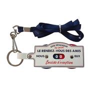 THE REPLICANT Porte Clés avec Tour de Cou/Marqueur de Points Pétanque (Bleu)