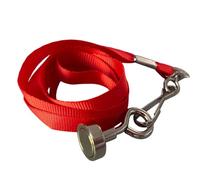 THE REPLICANT Ramasse Boule de Pétanque Aimanté/Tour de Cou Coloré (Rouge)