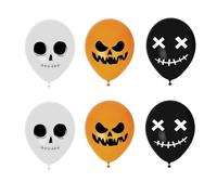 THE REPLICANT Sachet de 6 Ballons Halloween/Dimensions : 30 x 30 cm
