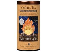 The Republic of Tea S'Mores Sachets à thé herbal sans caféine avec cacao, carob et racine de pissenlit, végétalien, aromatique chocolat-noisette, idéal pour le latte, le thé de dessert et les moments