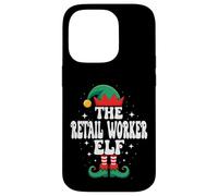 The Retail Worker Elf Funny Christmas Matching Family Coque pour iPhone 14 Pro