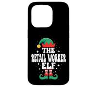 The Retail Worker Elf Funny Christmas Matching Family Coque pour iPhone 15 Pro