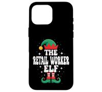 The Retail Worker Elf Funny Christmas Matching Family Coque pour iPhone 16 Pro Max