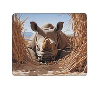The Rhinoceros in Sight Tapis de souris multi-tailles pour bureau, étude et jeu avec forte adhérence et surface épaisse et confortable