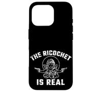 The Ricochet is Real Pro Gun Amateur de Pistolet de Sensibilisation à la sécurité Coque pour iPhone 16 Pro
