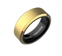 The Ridge Bague biseautée plaquée or 24 carats Comfort Fit Alliance - 9