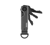 The Ridge Porte-clé compact métallique | Porte-clés minimaliste innovant | Porte-clés intelligent sécurise 2 à 6 clés - KeyCase, gris, 8 cm