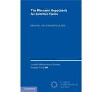 The Riemann Hypothesis for Function Fields - Machiel van Utah Valley University Frankenhuijsen - Cambridge University Press - Livre en Anglais - Paperback Machiel van Utah Valley University Frankenhui