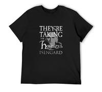 The Rings Hobbits to Isengard O-Neck 100% Cotton Short Sleeve Unisex T-Shirt XL