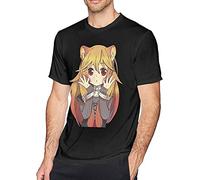 The Rising of The Shield Hero Printed T-Shirt Mens Unisex Black Tees XXL