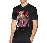 The Rising of The Shield Hero Printed T-Shirt Mens Unisex Black Tees XXL