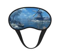 The River in Winter Masque pour les yeux ultime pour dormir, masque doux et confortable, masque relaxant sans pression nocturne.