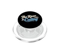 The River is Calling Funny Kayak Paddling PopSockets PopGrip pour MagSafe