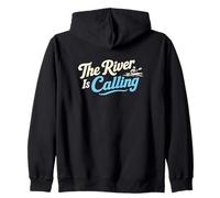 The River is Calling Funny Kayak Paddling Sweat à Capuche