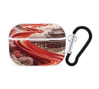 The Road of Color Coque pour AirPod Pro, coque rigide anti-rayures en polycarbonate avec porte-clés, accessoires pour AirPod Pro 2e/1ère coque pour homme et femme, style blanc