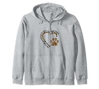 The Road to My Heart Empreintes de Pattes léopard Sweat à Capuche