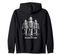 The Robots are Arrive Retro Sci-FI Robot Invasion Sweat à Capuche