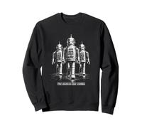 The Robots are Arrive Retro Sci-FI Robot Invasion Sweatshirt