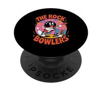 The Rock Bowlers Bowling Musique croisée pour Homme et Femme PopSockets PopGrip Adhésif