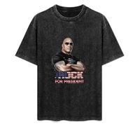 The Rock Dwayne Johnson for President Men's T-Shirt Unisex Black Men Tees XL