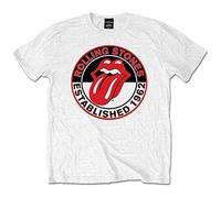 The Rolling Stone EST 1962 T-Shirt, Blanc, XL Homme