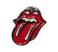 The Rolling Stones Classic Tongue Argenté Outline Pin Badge Size One Size