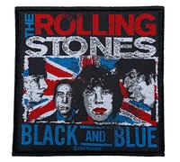 The Rolling Stones Écusson noir et bleu tissé et sous licence.