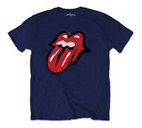 The Rolling Stones Filter Tongue T-Shirt Homme, Bleu, X (Taille Fabricant : XL), bleu, XL