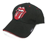 The rolling stones langue-casquette-logo taille unique (noir/rouge)