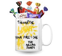 THE ROLLING STONES - mug garni de 15 chocolats KINDER, CÉLÉBRATIONS | KINDER, CÉLÉBRATIONS, DAIM - mug licence officielle, coffret cadeau à offrir fête des pères et saint valentin homme