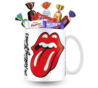 THE ROLLING STONES - Mug garni d'un assortiment de 15 chocolats Célébrations, Daim, Kinder - LICENCE OFFICIELLE | COFFRET CADEAU pour la Fête des Pères,la Saint-Valentin, un Anniversaire
