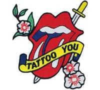 The Rolling Stones Patch Tattoo You Large 8,5 x 9,5 cm Rouge G