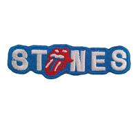 The Rolling Stones - Patchs thermocollants motif coupe No Filter (taille unique) (bleu, blanc, rouge)