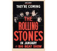 The Rolling Stones - Poster vintage - 27,9 x 43,2 cm - Legendary 1965 Live Taping - The Big Beat Show - Australian TV - Best Band In The World - Rock and Roll - Sixties - Performance historique -