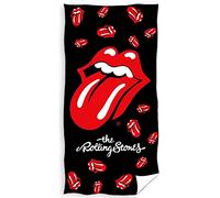 The Rolling Stones Serviette de bain rigide 70 x 140 cm Mick Jagger Keith Richards Ron Wood Charlie Watts Ian Rock and Roll Paint It, Black Beach Towel Serviette de plage Drap de plage Drap de plage