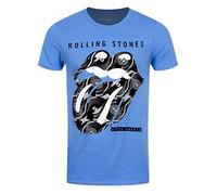 The Rolling Stones Steel Wheels T-Shirt Homme, Bleu Clair , Medium