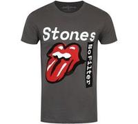 The Rolling Stones T-Shirt No Filter Text Homme Gris Foncé Gris
