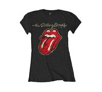 The Rolling Stones - T-shirt PLASTERED - Femme (XS) (Noir)